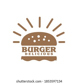 Burger Logo Illustration, Fast food logo vector
