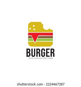 Burger Logo on White Background