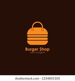 burger logo template