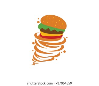 Burger Logo Template Design, Vector Creative Symbol