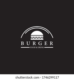Burger logo template icon design