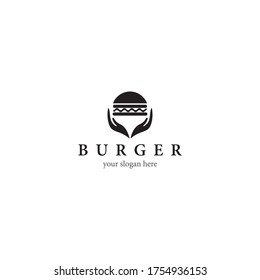 Burger logo template icon design