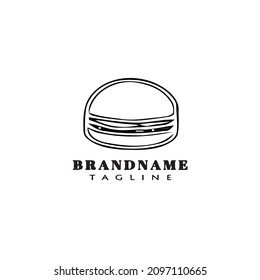 burger logo template icon modern design vector illustration