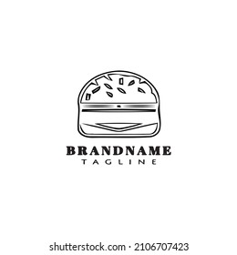 icono de la plantilla del logotipo de la hamburguesa diseño moderno ilustración del vector