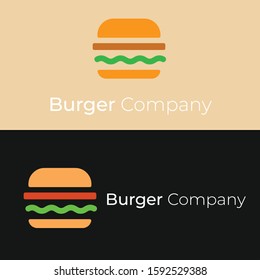 burger logo template simple style ,food logo,burger logo design vector 