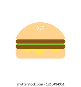 Burger logo template vector sandwich icon design