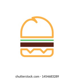 Burger logo template vector sandwich icon design