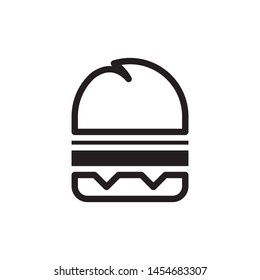 Burger logo template vector sandwich icon design