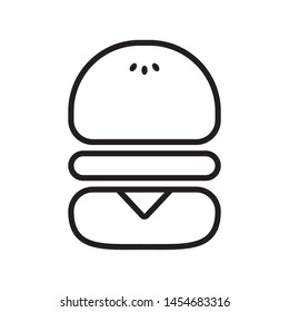 Burger logo template vector sandwich icon design