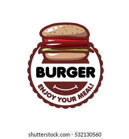 burger logo vector