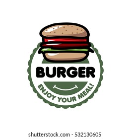burger logo vector
