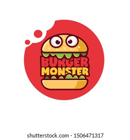 burger logo vector design template