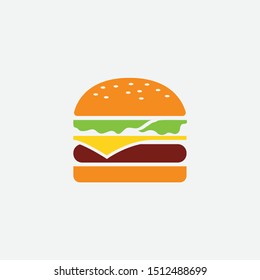 burger logo vector. burger icon