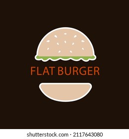 Burger logo vector icon illustration design