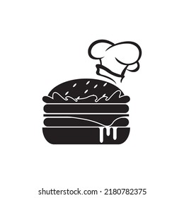 Burger logo vector icon illustration design