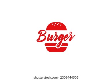 burger logo vector icon illustration