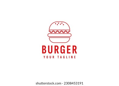 burger logo vector icon illustration