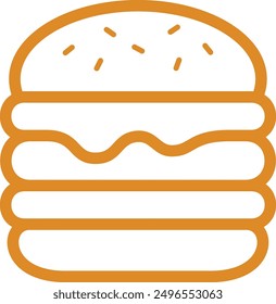 Burger logo vector icon symbol
