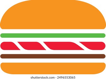 Burger logo vector icon symbol