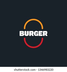 Burger logo vector illustration