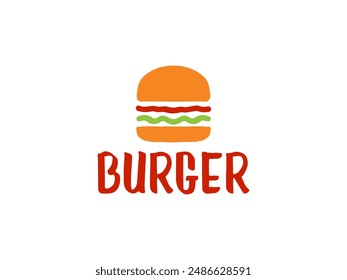 Burger Logo Vektorillustration. Fast Food Logo Vorlage