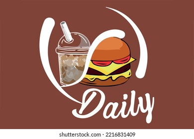 Burger Logo Vector Template, Burger Shop Logo Design