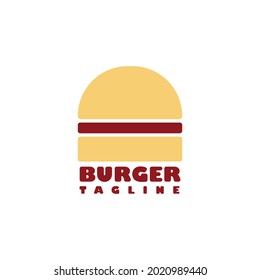 Ein Hamburger-Logo auf weißem Hintergrund