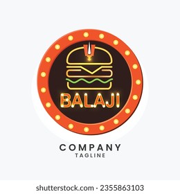 Burger logo with white background