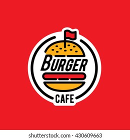 Burger Logo/sticker/emblem