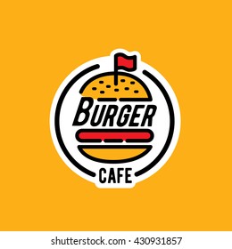 Burger logo/sticker/emblem