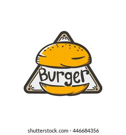 Burger Logo/sticker/emblem