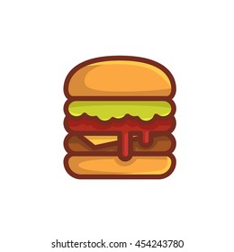 Burger logo/sticker/emblem