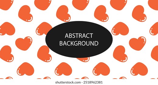burger, lovely heart pattern isolated on background. use for textile, wallpaper, fabric, decor. Template for design. Vector illustration 