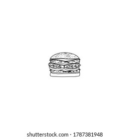 burger for lunch vector ilustration