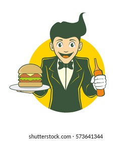 burger mascot