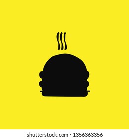 burger meat icon vector