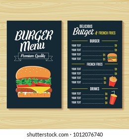 Burger Menu Template