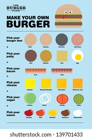 burger menu template vector/illustration