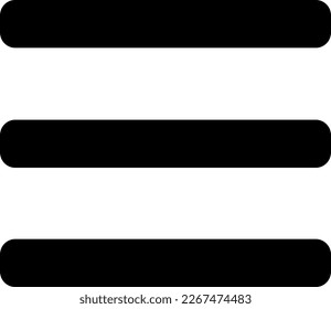 Burger menu web icon. Vector.