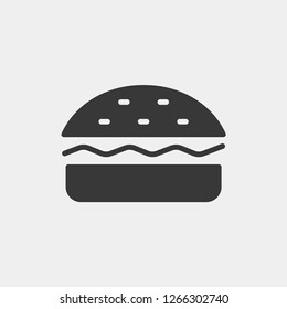 Burger Modern Simple Vector Icon