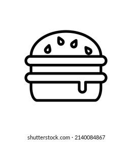 burger new icon vector food