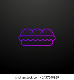 Burger nolan icon. Elements of food and drink set. Simple icon for websites, web design, mobile app, info graphics
