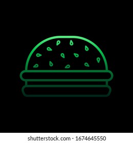 Burger nolan icon. Simple thin line, outline vector of fast food icons for ui and ux, website or mobile application