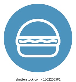 
Burger Outline bold Vector Icon which can be easily modified or Edited
