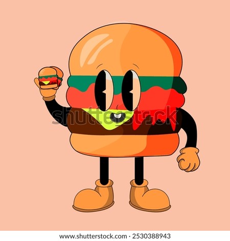 Burger Pals: A Quirky Character Set