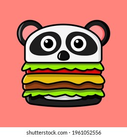 Burger Panda Cute y divertido