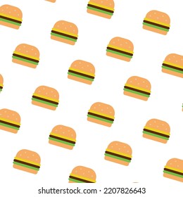 burger pattern, photo of a burger, quirky