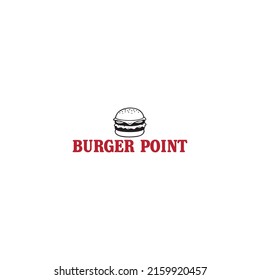 Burger Point vector logo design, fast food logo 