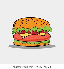 burger poster design for your burger food business