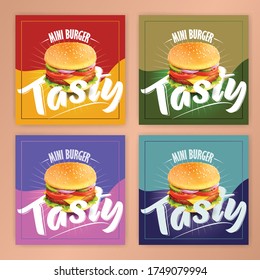 Burger Poster Print Template Design